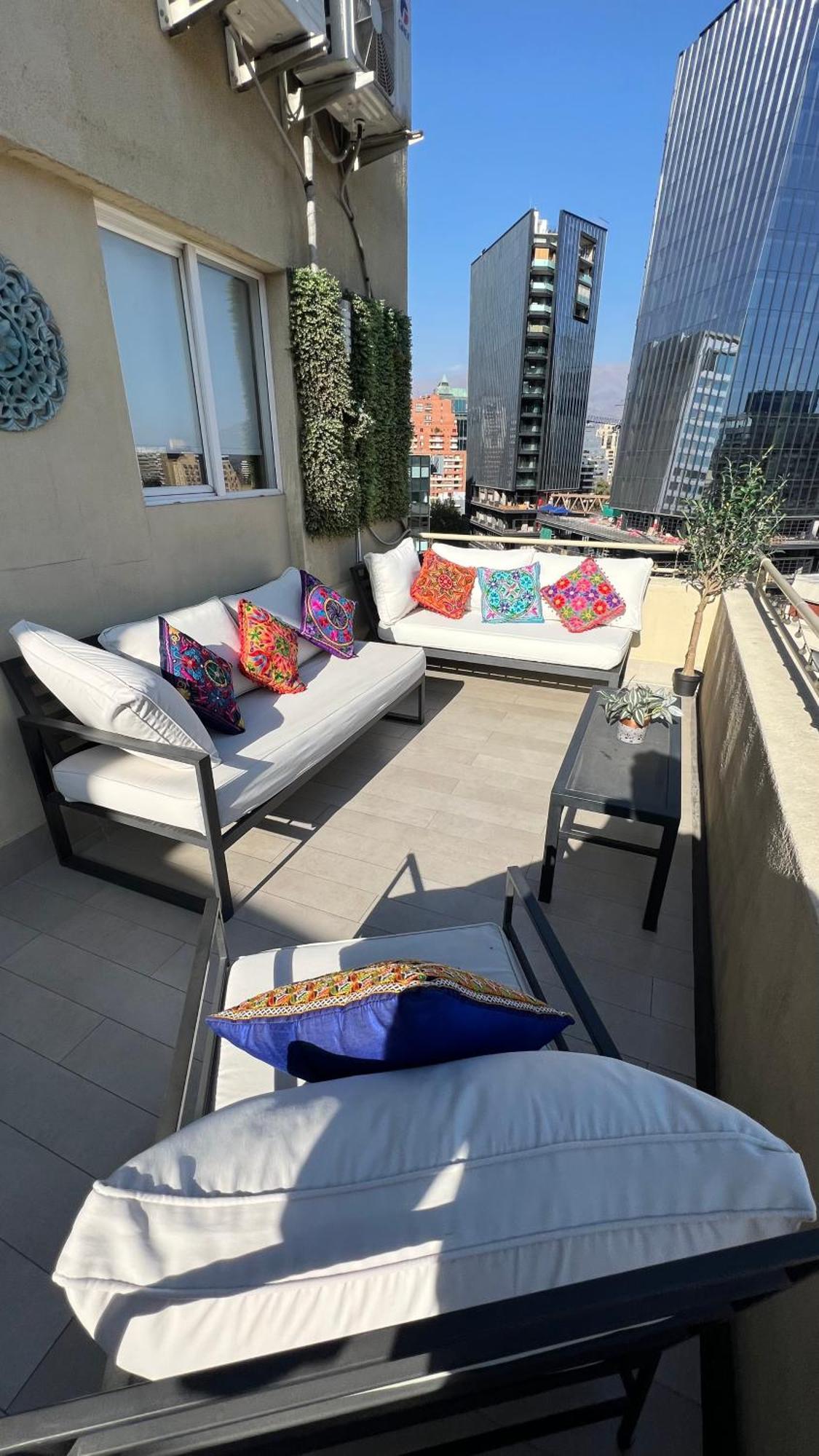 Apartament Condo Amueblado, Encomenderos 200 El Golf, Las Condes Santiago Con Vista Al Costanera Center Exterior photo